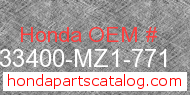 Honda 33400-MZ1-771 genuine part number image