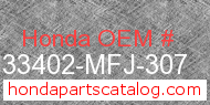Honda 33402-MFJ-307 genuine part number image