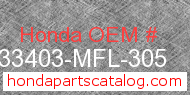 Honda 33403-MFL-305 genuine part number image