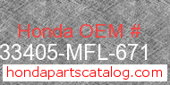 Honda 33405-MFL-671 genuine part number image