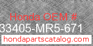 Honda 33405-MR5-671 genuine part number image