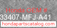 Honda 33407-MFJ-A41 genuine part number image