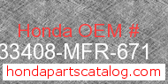 Honda 33408-MFR-671 genuine part number image