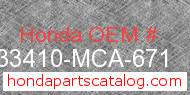 Honda 33410-MCA-671 genuine part number image