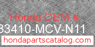 Honda 33410-MCV-N11 genuine part number image