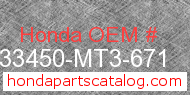Honda 33450-MT3-671 genuine part number image