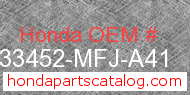 Honda 33452-MFJ-A41 genuine part number image