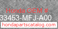 Honda 33453-MFJ-A00 genuine part number image