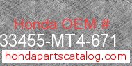 Honda 33455-MT4-671 genuine part number image