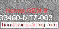 Honda 33460-MT7-003 genuine part number image
