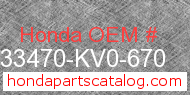 Honda 33470-KV0-670 genuine part number image