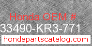 Honda 33490-KR3-771 genuine part number image