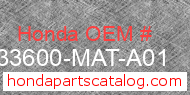 Honda 33600-MAT-A01 genuine part number image