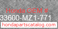 Honda 33600-MZ1-771 genuine part number image