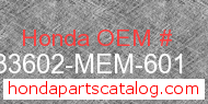 Honda 33602-MEM-601 genuine part number image