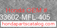 Honda 33602-MFL-405 genuine part number image