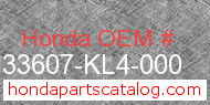 Honda 33607-KL4-000 genuine part number image