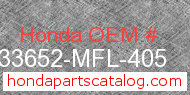 Honda 33652-MFL-405 genuine part number image