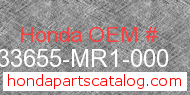 Honda 33655-MR1-000 genuine part number image