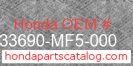 Honda 33690-MF5-000 genuine part number image