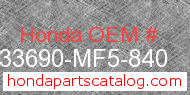 Honda 33690-MF5-840 genuine part number image