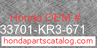 Honda 33701-KR3-671 genuine part number image