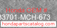 Honda 33701-MCH-673 genuine part number image