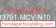 Honda 33701-MCV-N10 genuine part number image