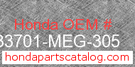 Honda 33701-MEG-305 genuine part number image