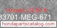 Honda 33701-MEG-671 genuine part number image
