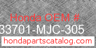 Honda 33701-MJC-305 genuine part number image