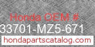 Honda 33701-MZ5-671 genuine part number image