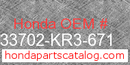 Honda 33702-KR3-671 genuine part number image