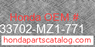 Honda 33702-MZ1-771 genuine part number image