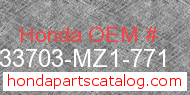 Honda 33703-MZ1-771 genuine part number image