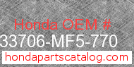 Honda 33706-MF5-770 genuine part number image