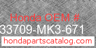 Honda 33709-MK3-671 genuine part number image