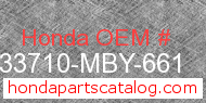 Honda 33710-MBY-661 genuine part number image