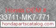 Honda 33711-MK7-771 genuine part number image
