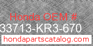 Honda 33713-KR3-670 genuine part number image
