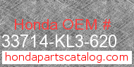 Honda 33714-KL3-620 genuine part number image