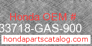 Honda 33718-GAS-900 genuine part number image