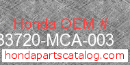 Honda 33720-MCA-003 genuine part number image