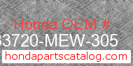 Honda 33720-MEW-305 genuine part number image