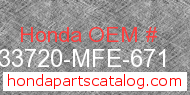 Honda 33720-MFE-671 genuine part number image