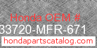 Honda 33720-MFR-671 genuine part number image
