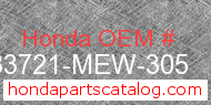 Honda 33721-MEW-305 genuine part number image