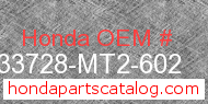 Honda 33728-MT2-602 genuine part number image
