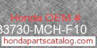 Honda 33730-MCH-F10 genuine part number image