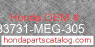 Honda 33731-MEG-305 genuine part number image